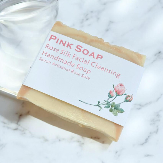 Rose Silk Facial Cleansing Handmade Soap